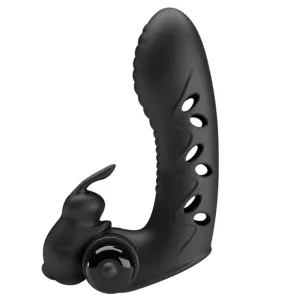 Vance Black Rabbit Vibrator Fingerabdeckung von Pretty Love Male | Fesselliebe.de
