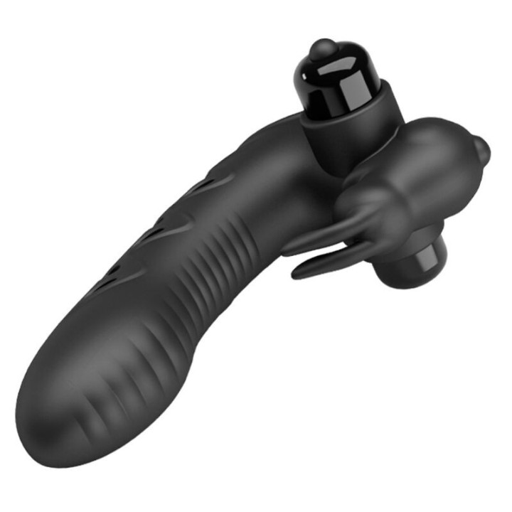 Vance Black Rabbit Vibrator Fingerabdeckung von Pretty Love Male | Fesselliebe.de
