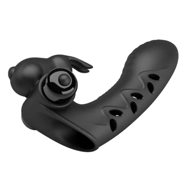 Vance Black Rabbit Vibrator Fingerabdeckung von Pretty Love Male | Fesselliebe.de