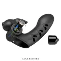 Vance Black Rabbit Vibrator Fingerabdeckung von Pretty Love Male