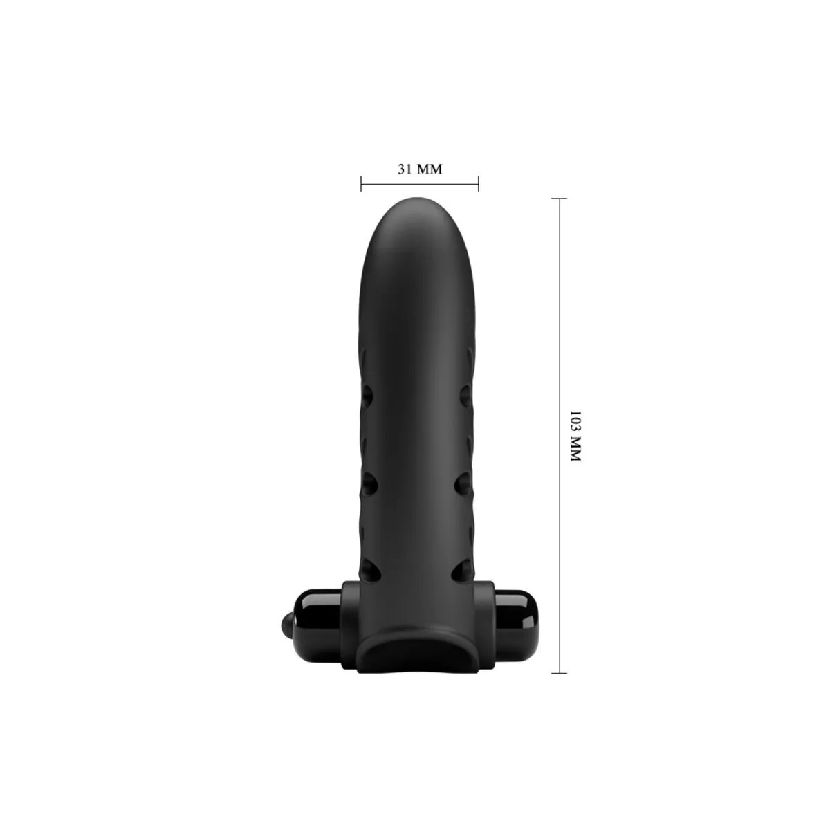 Vance Black Rabbit Vibrator Fingerabdeckung von Pretty Love Male | Fesselliebe.de