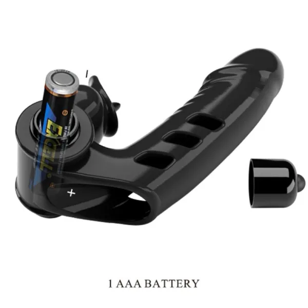 Corbin Schwarze Vibrator-Fingerabdeckung von Pretty Love Male | Fesselliebe.de