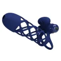 Giann Vibratorring mit Silikonhülle Blau von Pretty Love Male