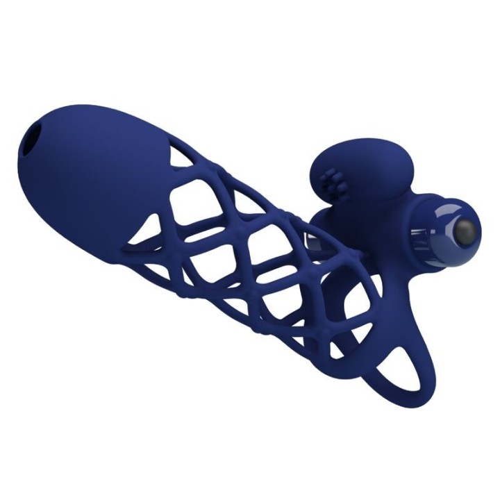 Giann Vibratorring mit Silikonhülle Blau von Pretty Love Male | Fesselliebe.de