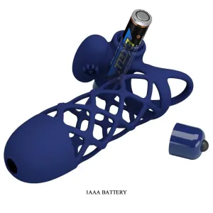 Giann Vibratorring mit Silikonhülle Blau von Pretty Love Male