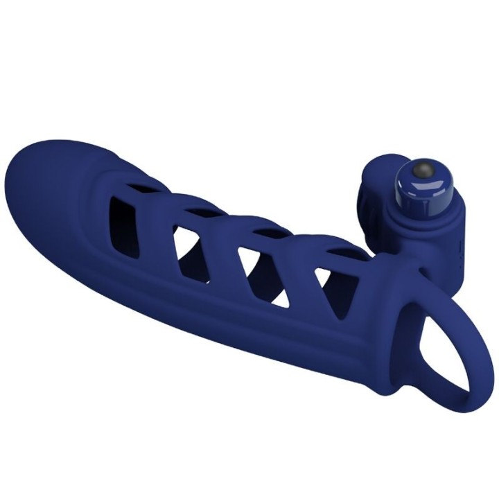 Altaf Vibratorring mit Silikonhülle Blau von Pretty Love Male | Fesselliebe.de
