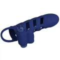 Altaf Vibratorring mit Silikonhülle Blau von Pretty Love Male