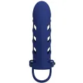Altaf Vibratorring mit Silikonhülle Blau von Pretty Love Male