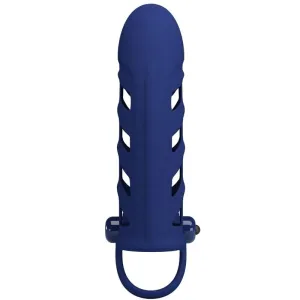 Altaf Vibratorring mit Silikonhülle Blau von Pretty Love Male