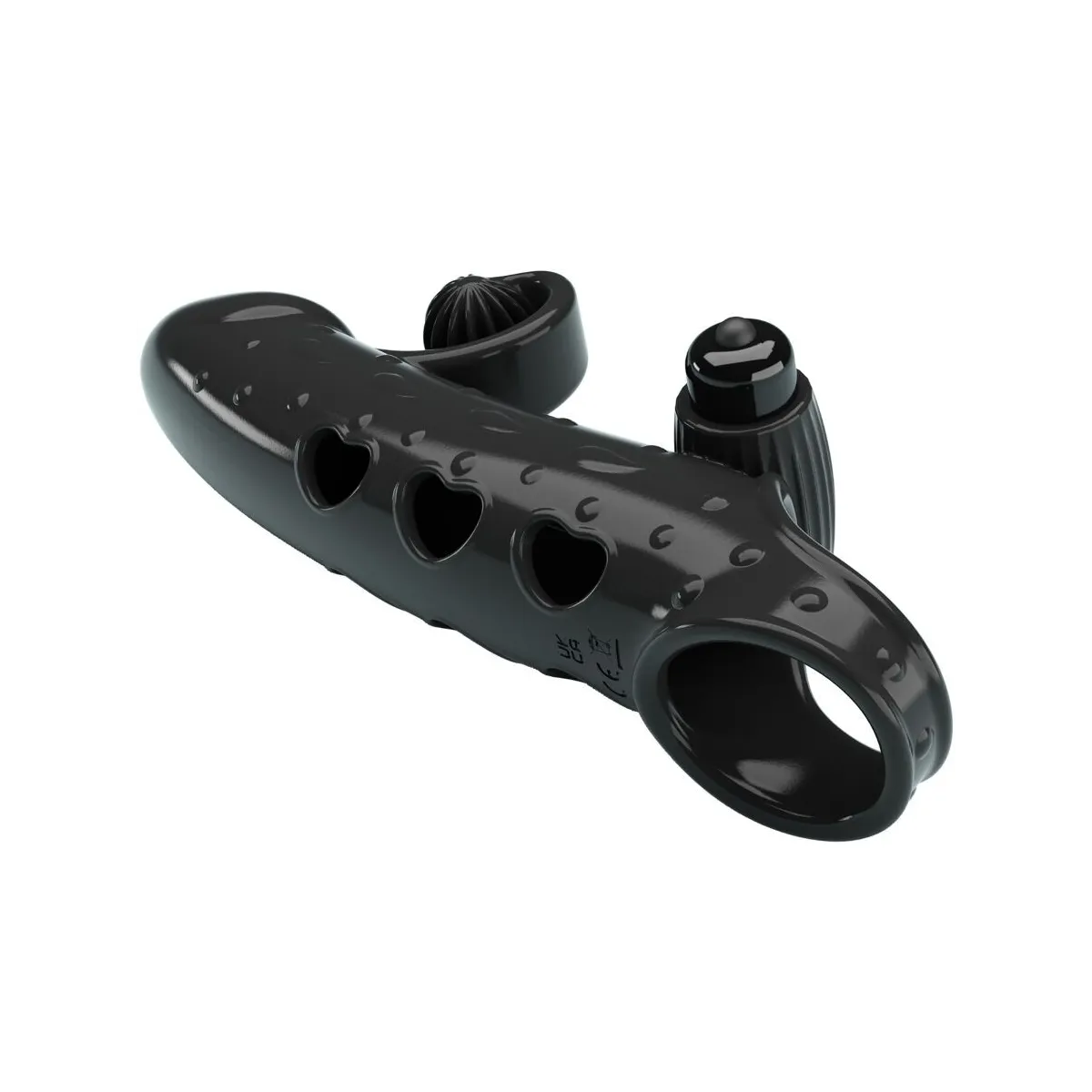 Vibrierende Penishülle Schwarz von Romance | Fesselliebe.de