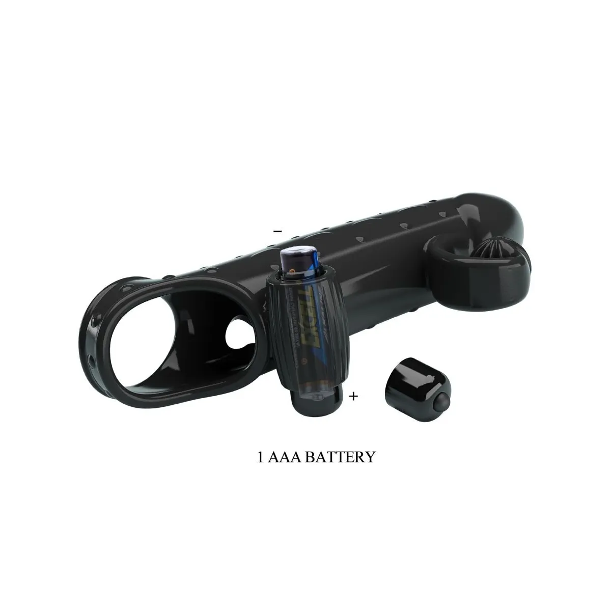 Vibrierende Penishülle Schwarz von Romance | Fesselliebe.de