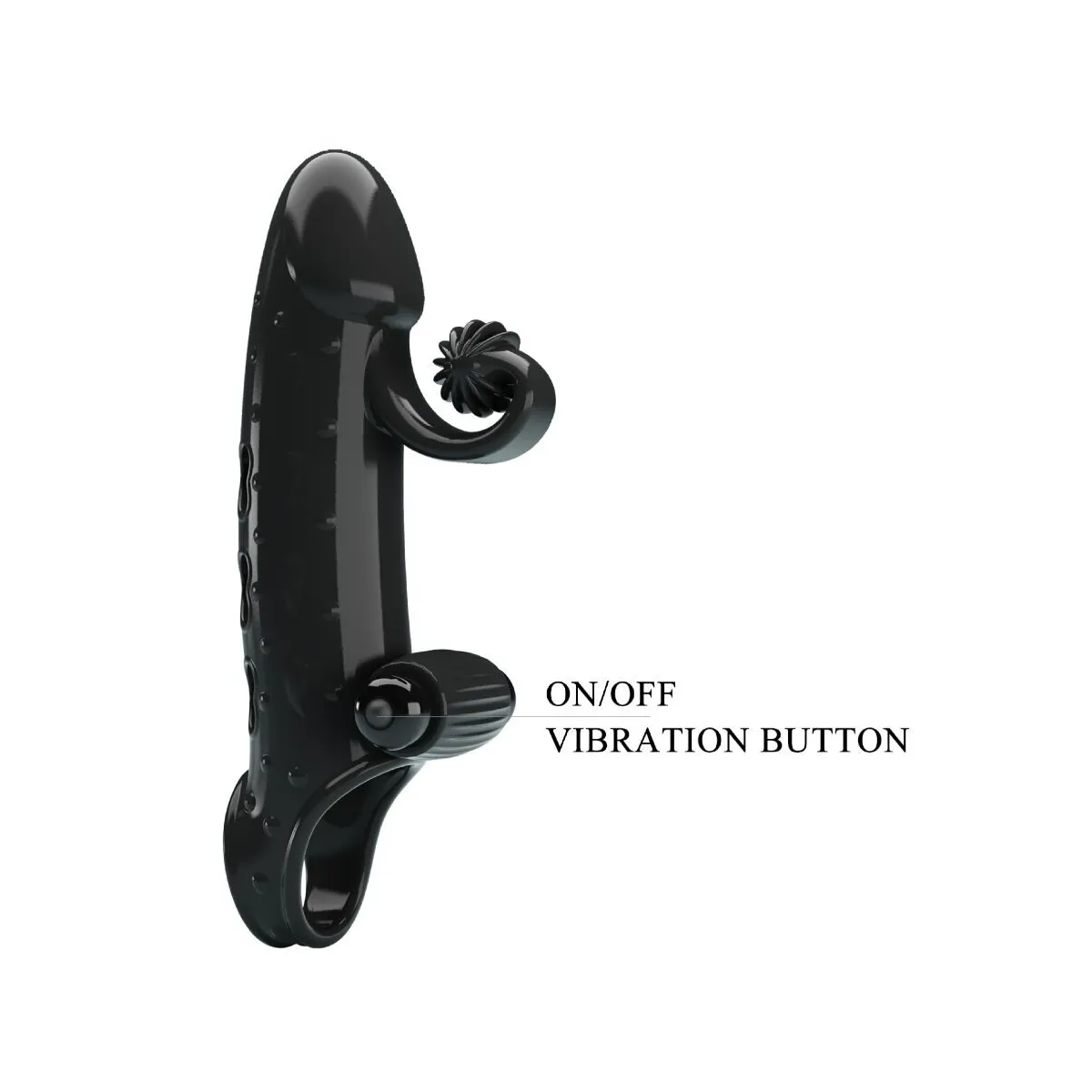 Vibrierende Penishülle Schwarz von Romance | Fesselliebe.de