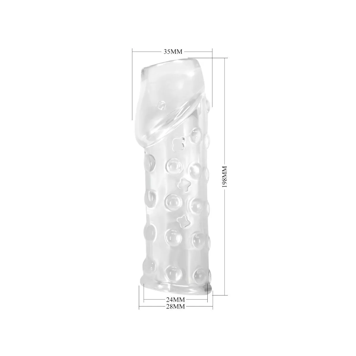 Enge und Voluminöse Penishülle Transparent von Pretty Love Male | Fesselliebe.de