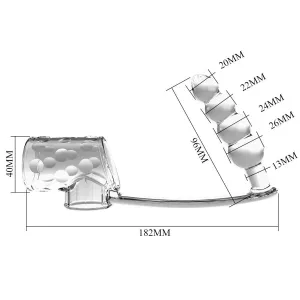 Penishülle mit Anal-Plug Transparent von Pretty Love Male