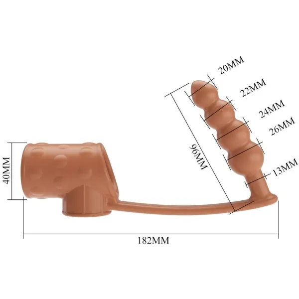 Penishülle mit Analplug Natur von Pretty Love Male | Fesselliebe.de