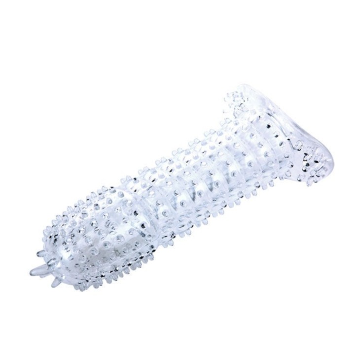 Penishülle mit Reizpunkten Rosa 14 cm von Baile For Him | Fesselliebe.de