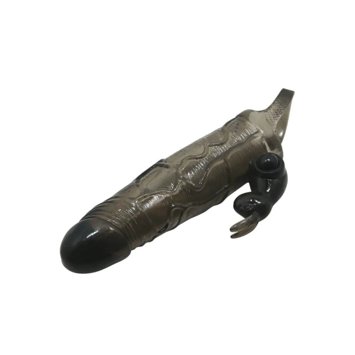 Brave Man Penisabdeckung mit Rabbit Schwarz 16,5 cm von Baile For Him | Fesselliebe.de