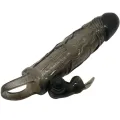 Brave Man Penisabdeckung mit Rabbit Schwarz 16,5 cm von Baile For Him