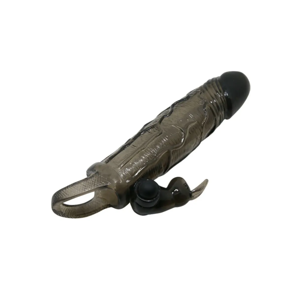 Brave Man Penisabdeckung mit Rabbit Schwarz 16,5 cm von Baile For Him | Fesselliebe.de