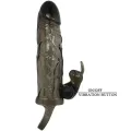 Brave Man Penisabdeckung mit Rabbit Schwarz 16,5 cm von Baile For Him