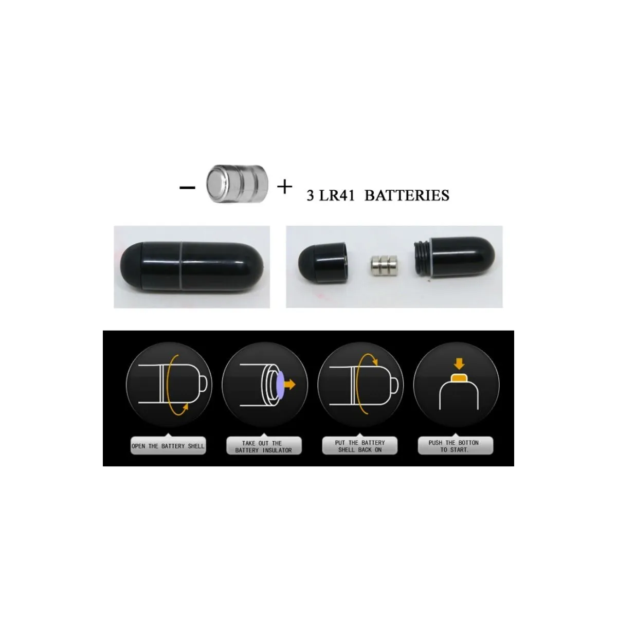 Brave Man Penisabdeckung mit Rabbit Schwarz 16,5 cm von Baile For Him | Fesselliebe.de