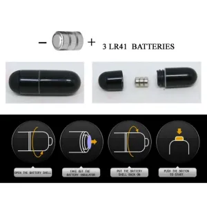 Brave Man Penisabdeckung mit Rabbit Schwarz 16,5 cm von Baile For Him