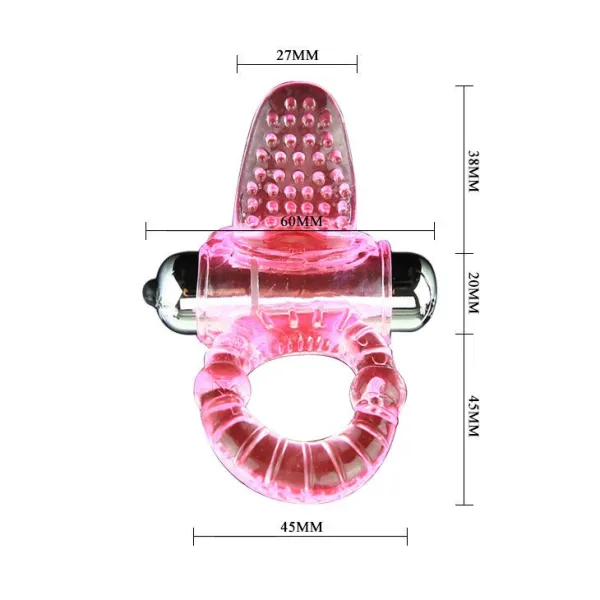 Sweet Abs 10 Rhythms Ring Rosa Vibrator Penisring von Baile For Him | Fesselliebe.de