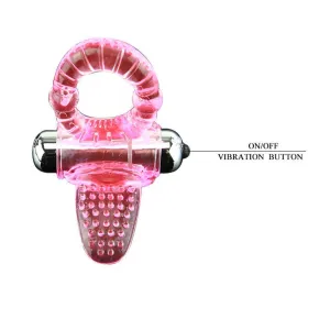 Sweet Abs 10 Rhythms Ring Rosa Vibrator Penisring von Baile For Him