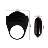 Chester Schwarzer Vibratorring von Pretty Love Male | Fesselliebe.de