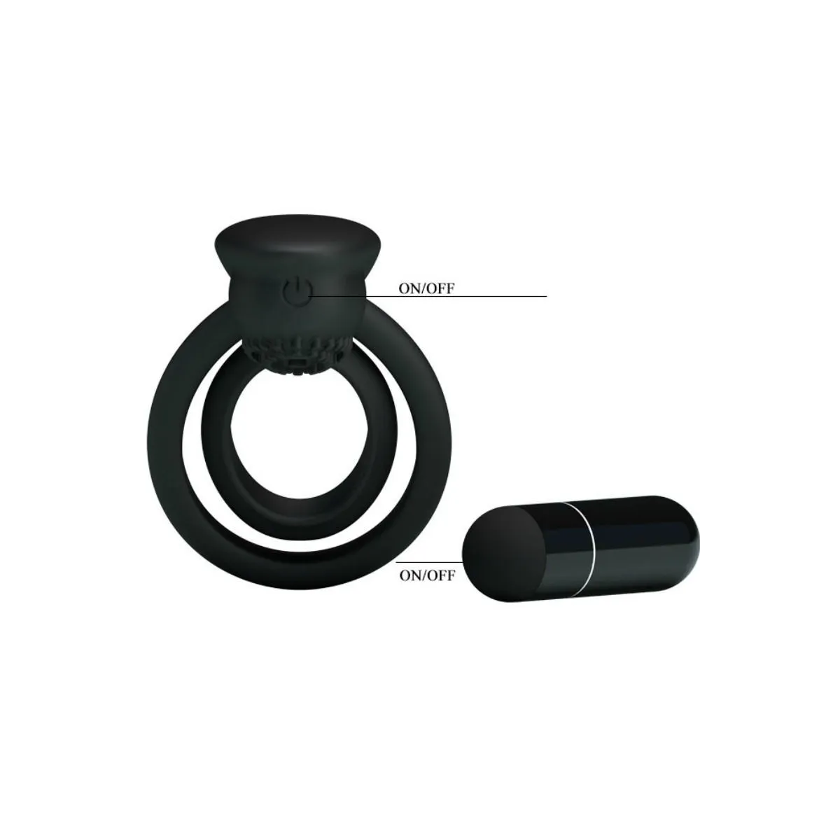 Esther Vibrationsring mit Stimulator von Pretty Love Male | Fesselliebe.de