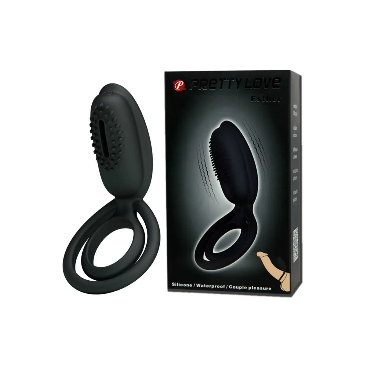 Esther Vibrationsring mit Stimulator von Pretty Love Male | Fesselliebe.de