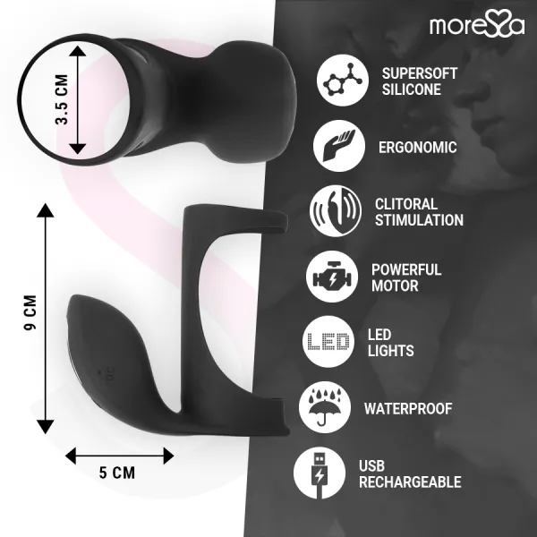 Brandon Vibratorring mit Abdeckung von Moressa | Fesselliebe.de