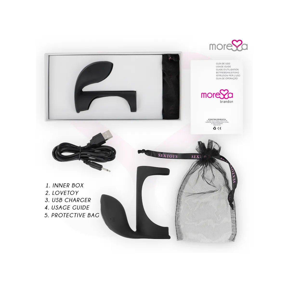 Brandon Vibratorring mit Abdeckung von Moressa | Fesselliebe.de