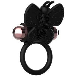 Cockring Schmetterling mit Vibrator Schwarz/ Gold von Coquette Toys