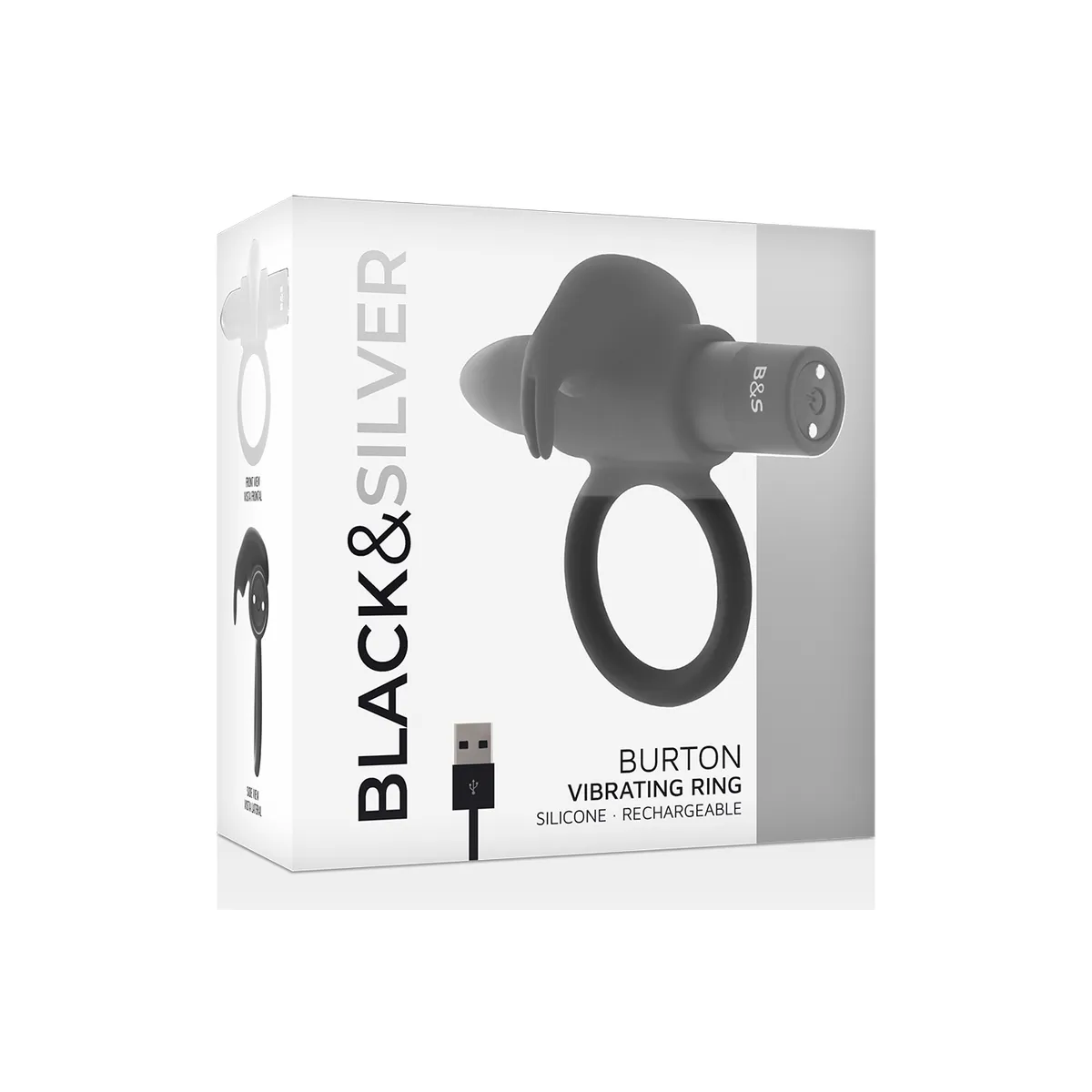 Burton Ring 10 Vibrationsmodi Schwarz von Black&Silver | Fesselliebe.de
