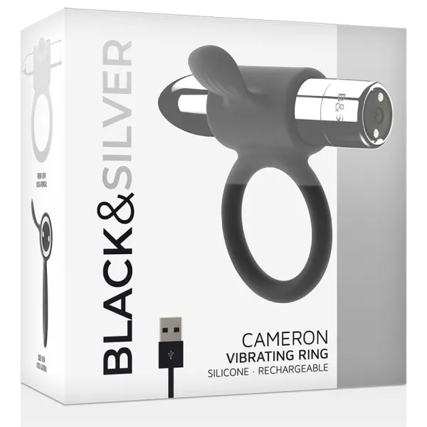 Cameron wiederaufladbarer Ring Silber von Black&Silver | Fesselliebe.de
