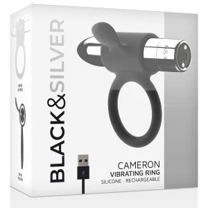 Cameron wiederaufladbarer Ring Silber von Black&Silver