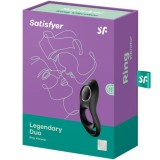 Legendrer Duoring Vibrator Schwarz von Satisfyer Ring | Fesselliebe.de