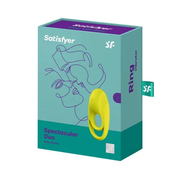 Spectacular Duo Ring Vibrator Gelb von Satisfyer Ring | Fesselliebe.de