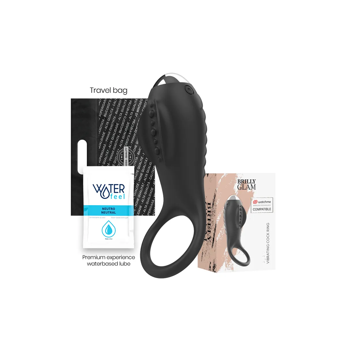 Alan Cock Ring Watchme Kompatibel mit Drahtloser Technologie von Brilly Glam | Fesselliebe.de