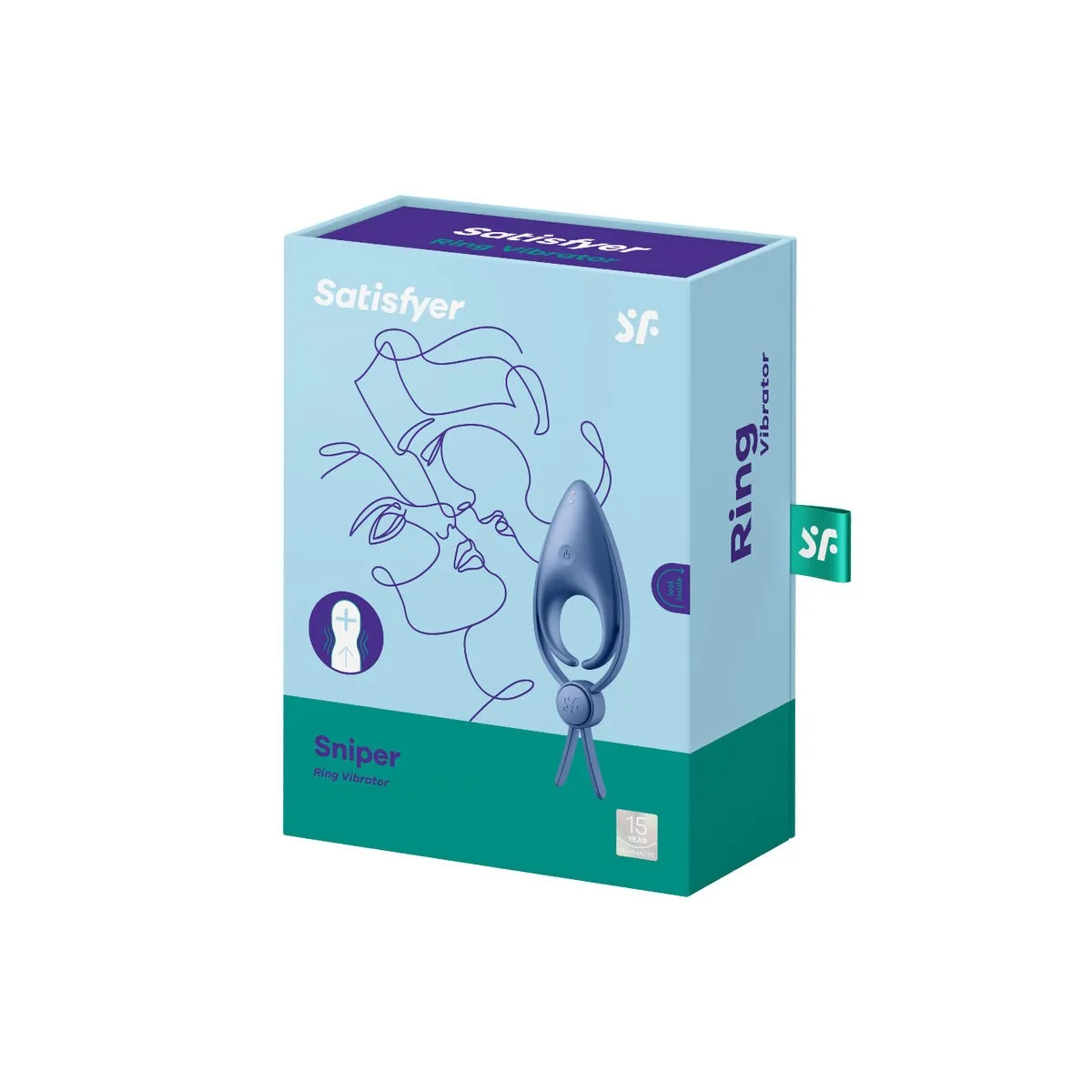 Sniper Ringvibrator Blau von Satisfyer Ring | Fesselliebe.de