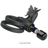 Doppelvibrierring mit Schwarzem Stimulator von Pretty Love Male | Fesselliebe.de