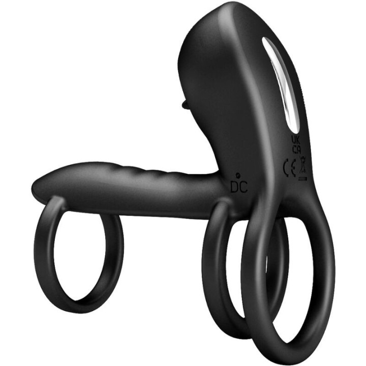 Jammy Penis-Hülle 12 Vibrationen mit wiederaufladbarer Silikon-Zunge von Pretty Love Male | Fesselliebe.de