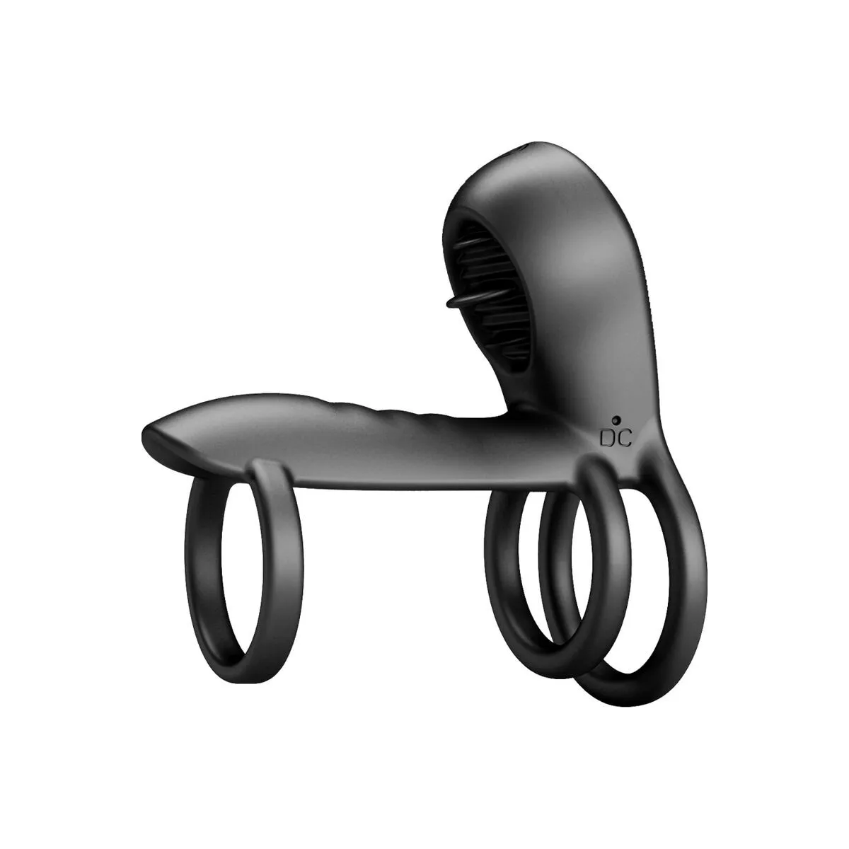 Jammy Penis-Hülle 12 Vibrationen mit wiederaufladbarer Silikon-Zunge von Pretty Love Male | Fesselliebe.de