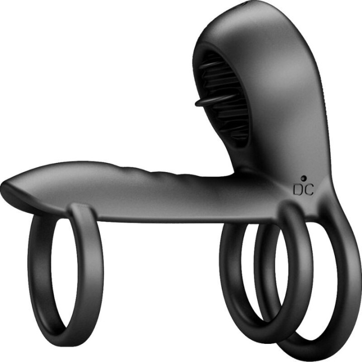 Jammy Penis-Hülle 12 Vibrationen mit wiederaufladbarer Silikon-Zunge von Pretty Love Male | Fesselliebe.de