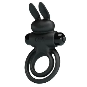 Vibrator Iii Rabbitring für Schwarzen Penis von Pretty Love Male