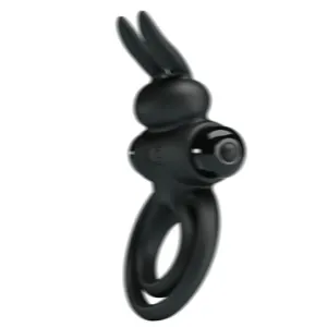 Vibrator Iii Rabbitring für Schwarzen Penis von Pretty Love Male