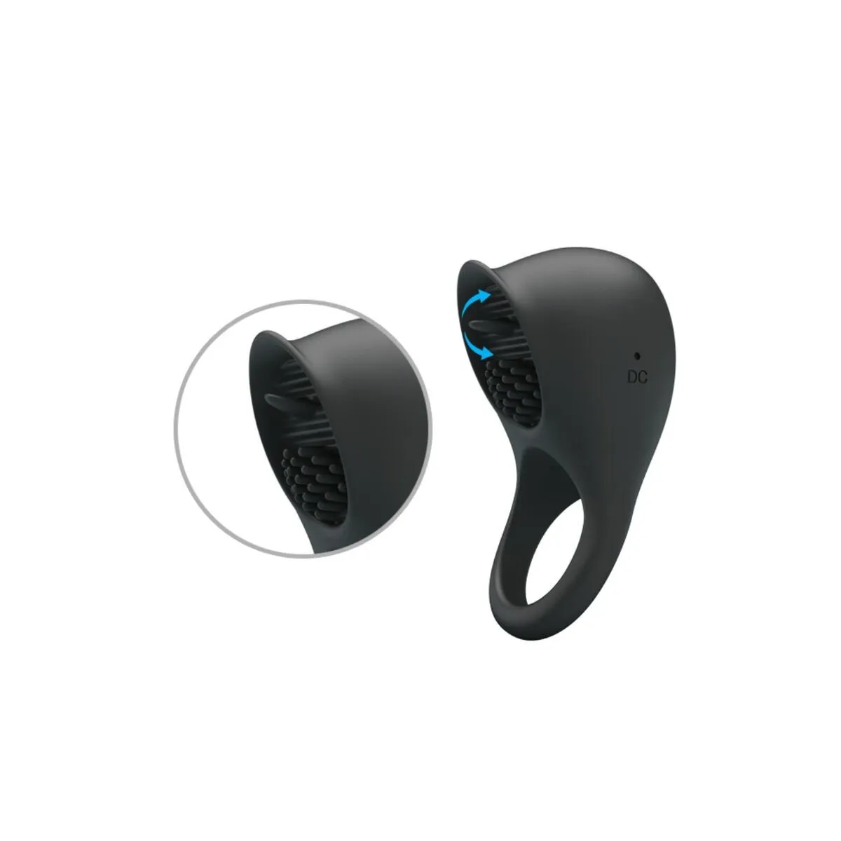 Vibrierender Penisring mit Schwarzer Zunge von Pretty Love Male | Fesselliebe.de