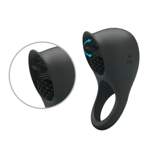 Vibrierender Penisring mit Schwarzer Zunge von Pretty Love Male