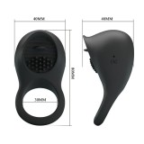 Vibrierender Penisring mit Schwarzer Zunge von Pretty Love Male | Fesselliebe.de